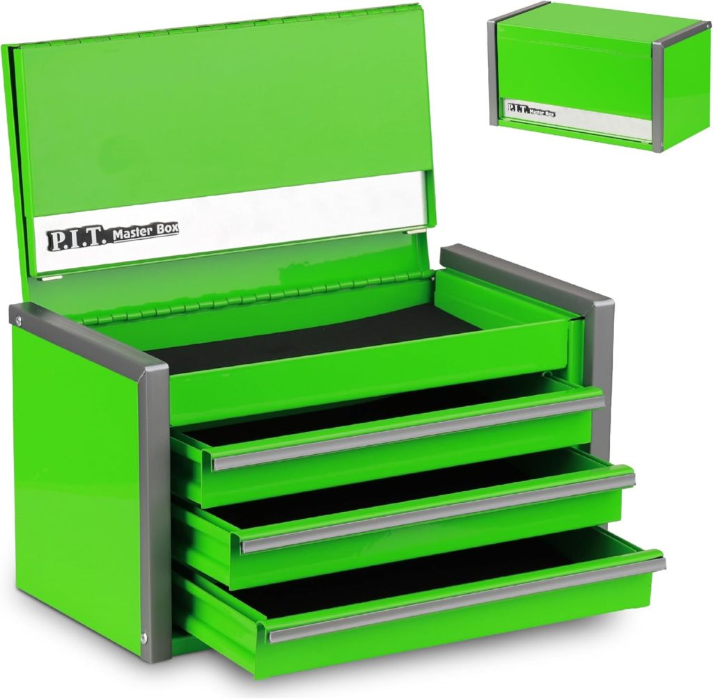 3-Drawer Green Tool Box